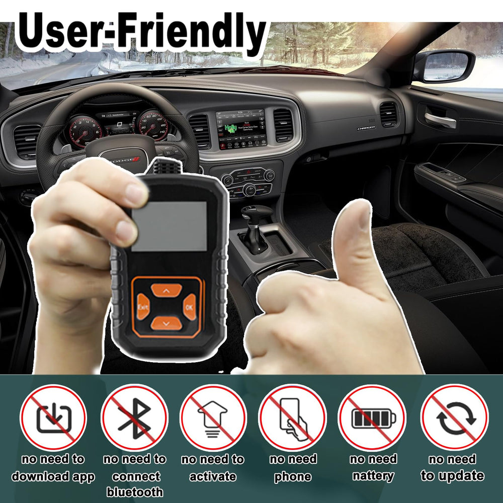 CHIJUIYZKEY plugged into vehicle OBD port demonstrating simple in-car setup