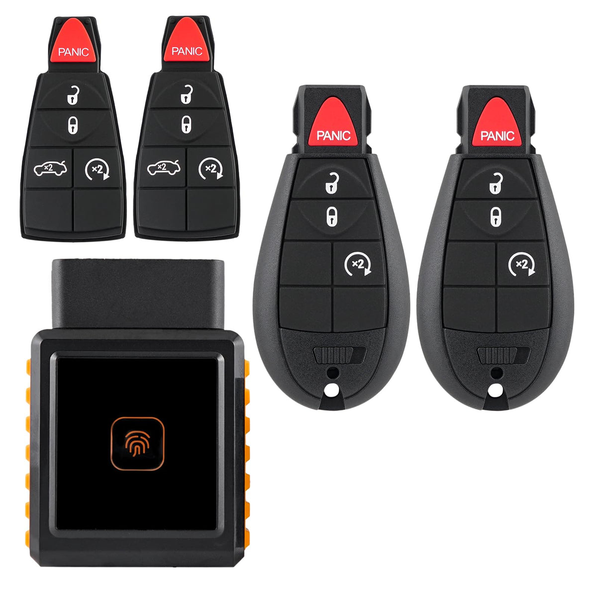 CHIJUIYZKEY IYZ-C01C front view showing buttons and compact design, easy replacement