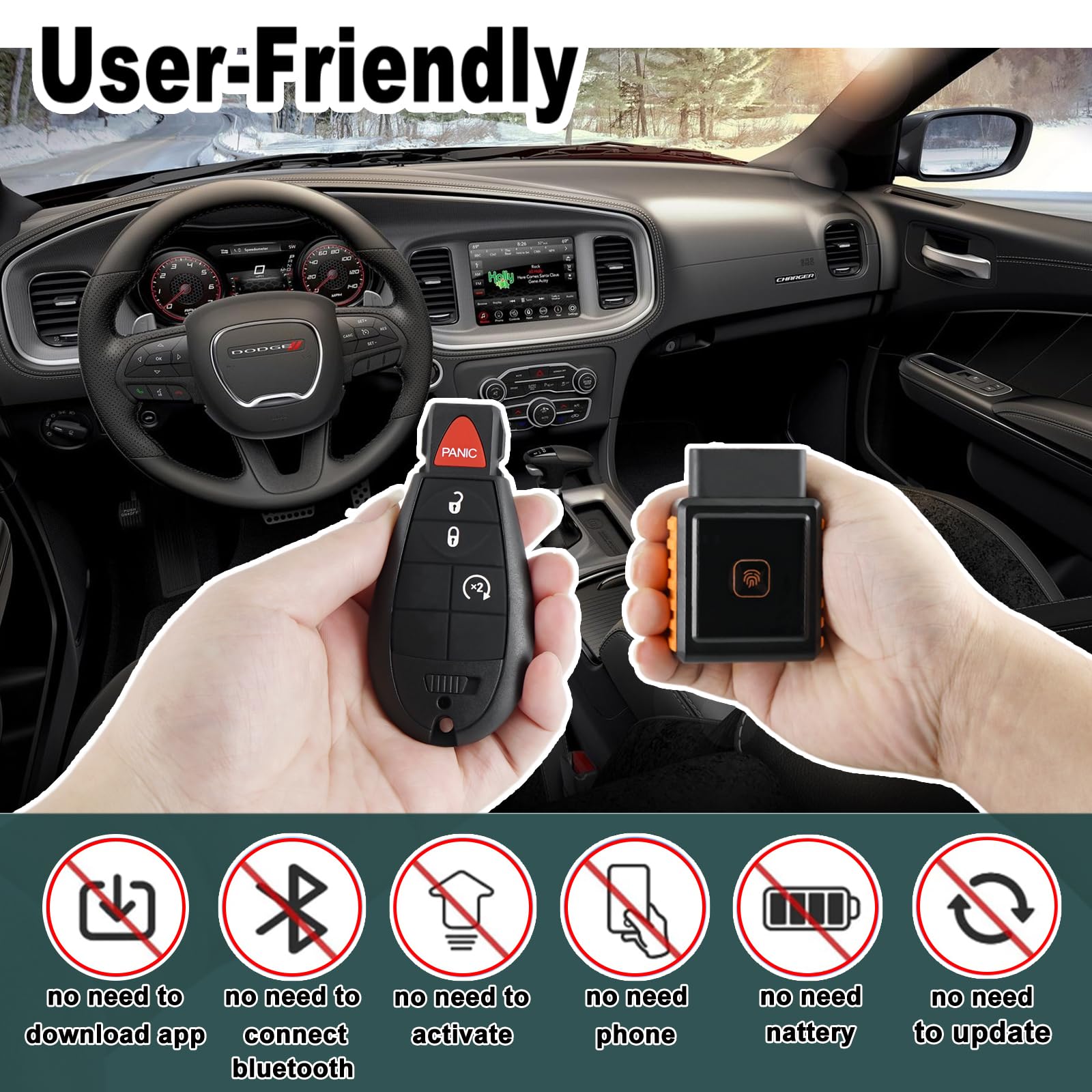 CHIJUIYZKEY IYZ-C01C kit with OBD tool and two fobs ready for on-vehicle programming
