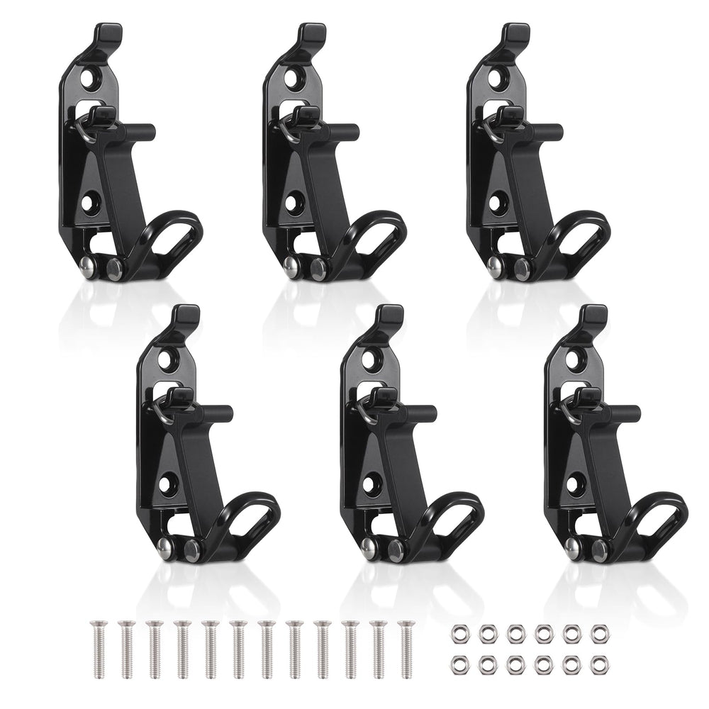 ChimimeDecor front view of black shovel mount showing compact profile and secure hold