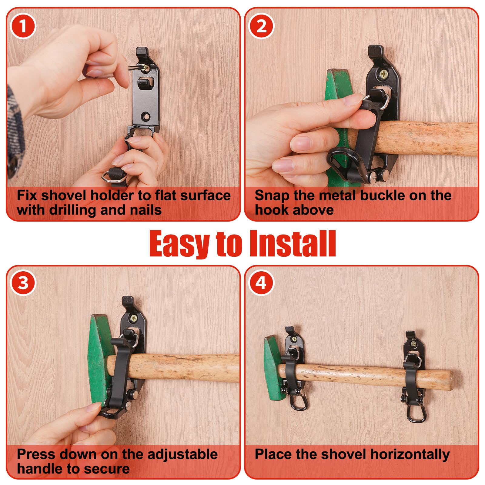 ChimimeDecor mount bolted to flat wall displaying easy drill-on installation and tidy storage