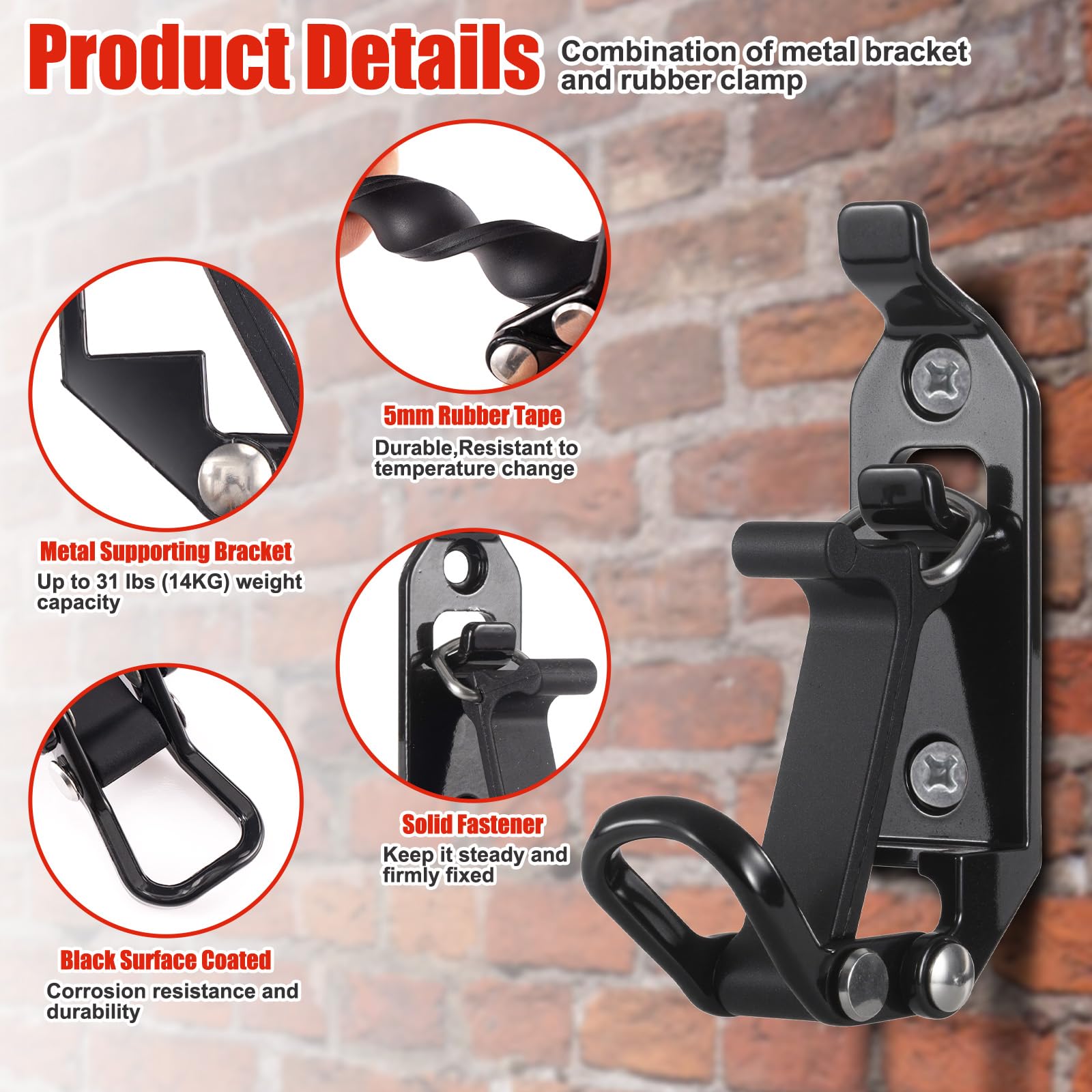 ChimimeDecor detail of rubber strap cushioning demonstrating vibration protection