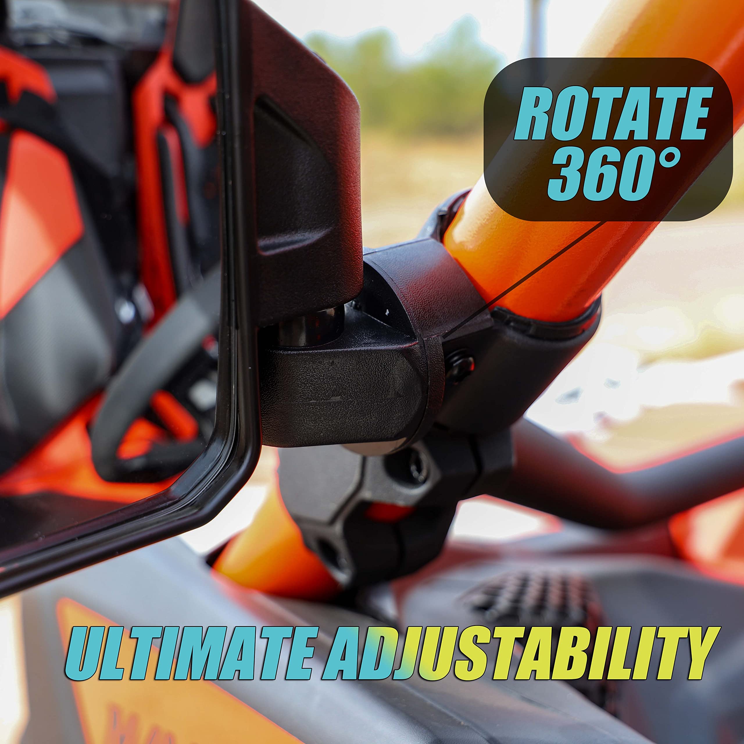 Chupacabra Offroad tempered mirror glass detail showing shatter‑resistant safety benefit