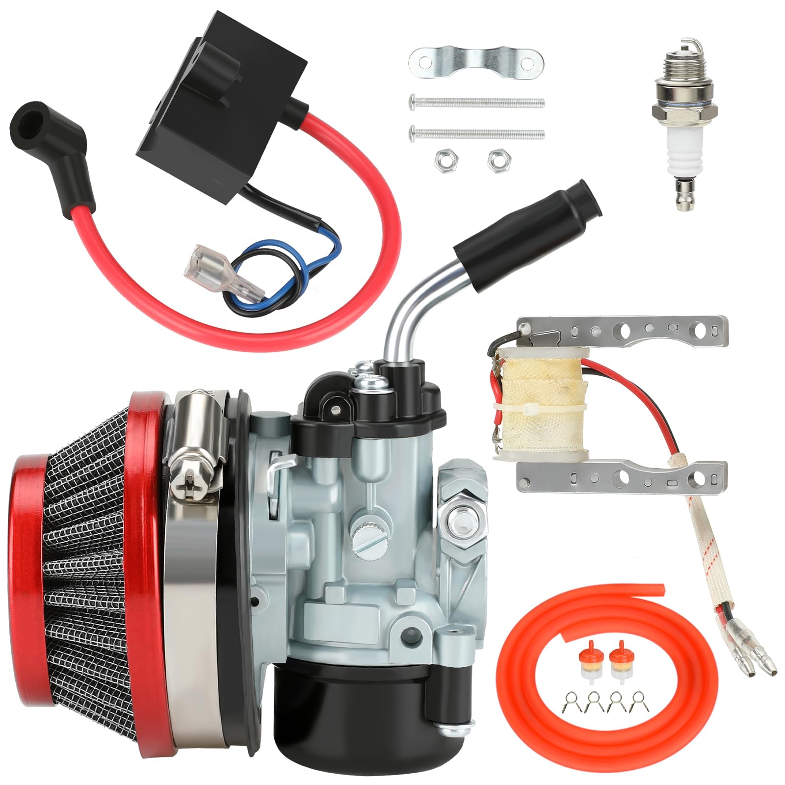 CILOYU carburetor front view showing fitment and improved idle benefit