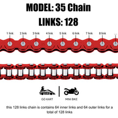 CILOYU close-up of chain rollers and plates highlighting precise pitch for smooth engagement