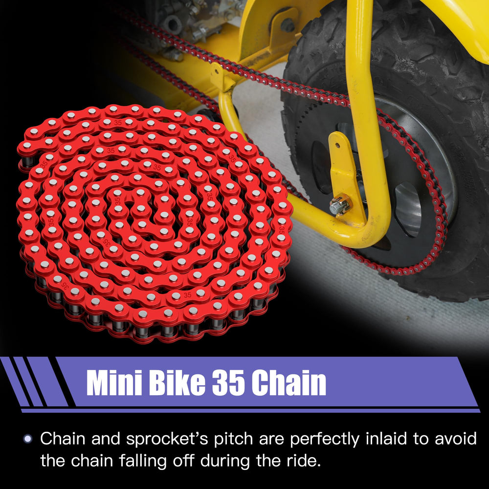 CILOYU chain beside ruler showing 140 links and easy length trimming