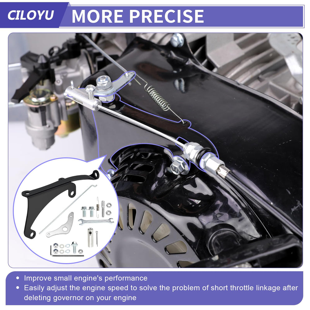 CILOYU governor rod and spring assembled to illustrate adjustable throttle tension