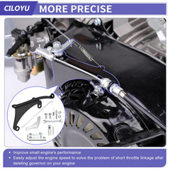 CILOYU governor rod and spring assembled to illustrate adjustable throttle tension