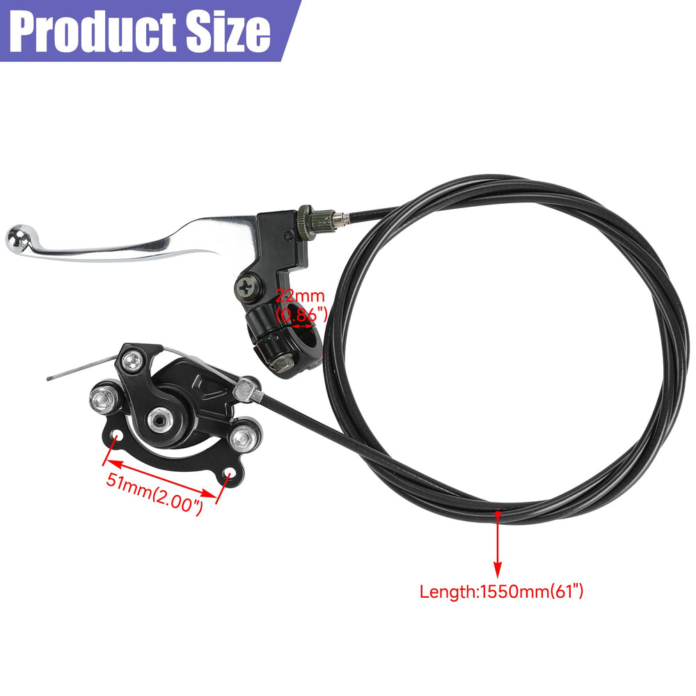 CILOYU lever clamped to a 7/8" handlebar demonstrating proper fit and ergonomic reach