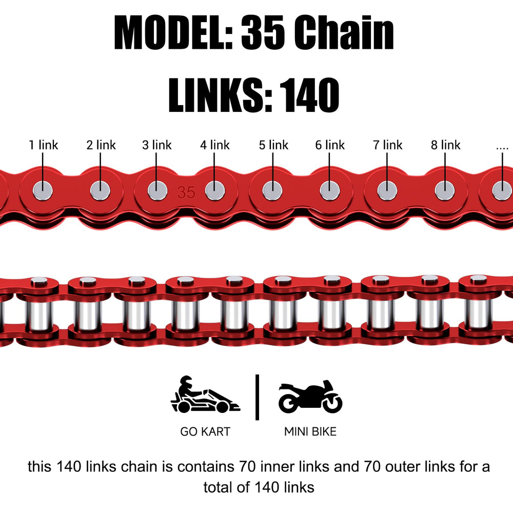 CILOYU installed on a mini bike drive side illustrating correct alignment