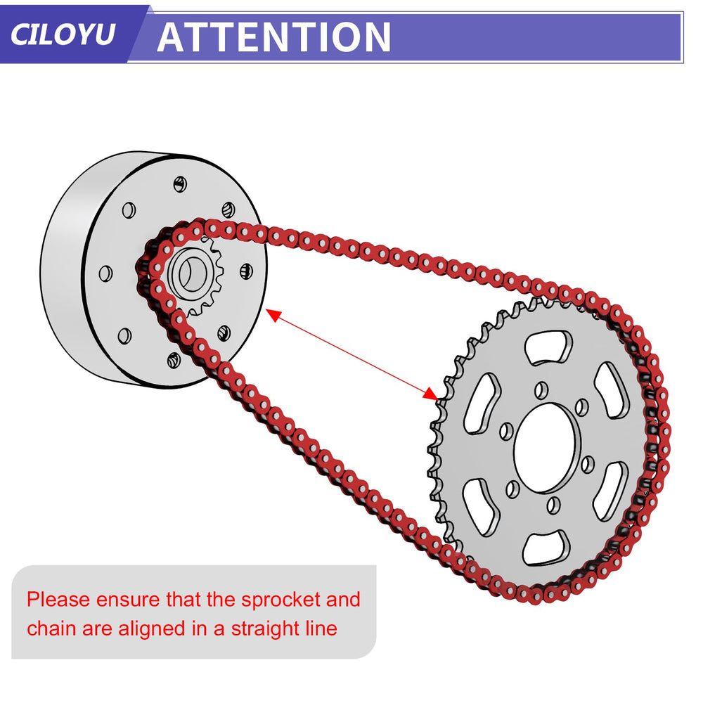 CILOYU master link and chain breaker kit laid out, enabling easy installation and adjustments