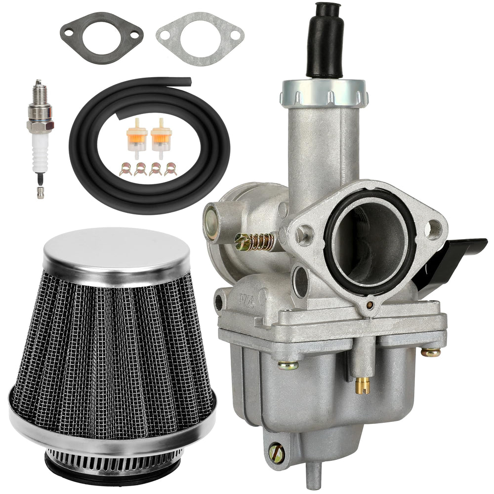 CILOYU PZ26 front view showing carburetor body and intake, clear rebuild benefit