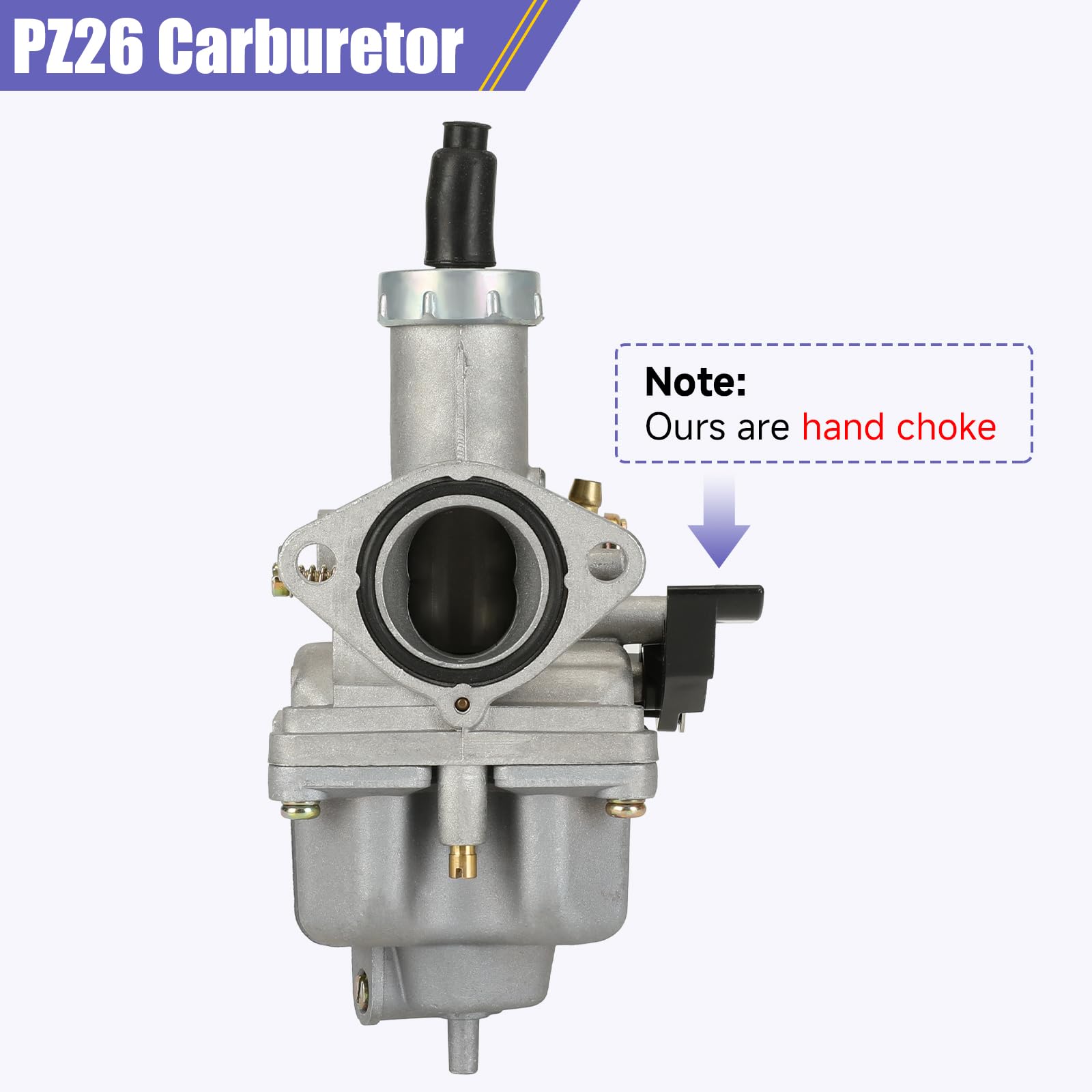 CILOYU PZ26 installed on ATV intake manifold, improves throttle responsiveness