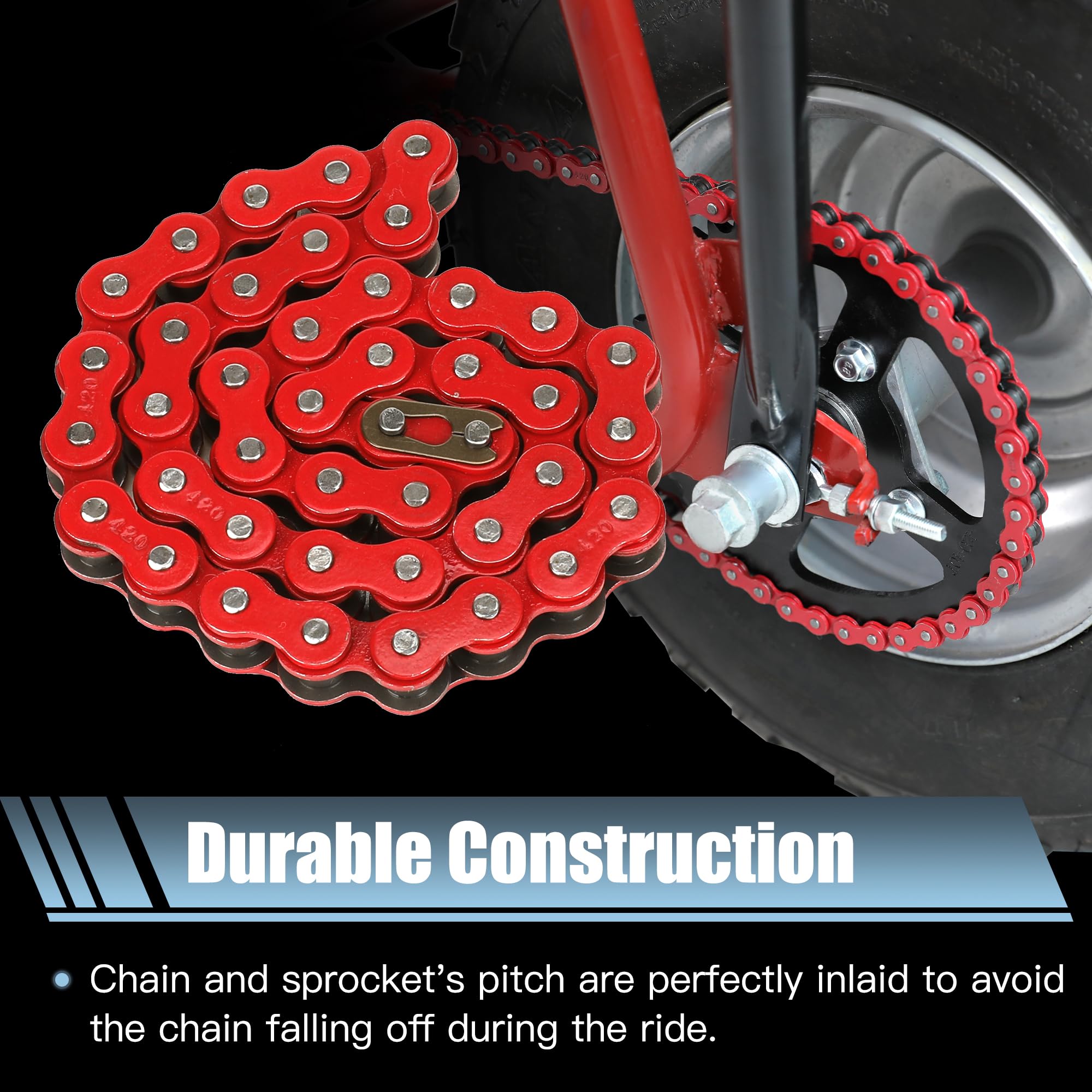 CILOYU red finished chain surface illustrating corrosion resistance benefit