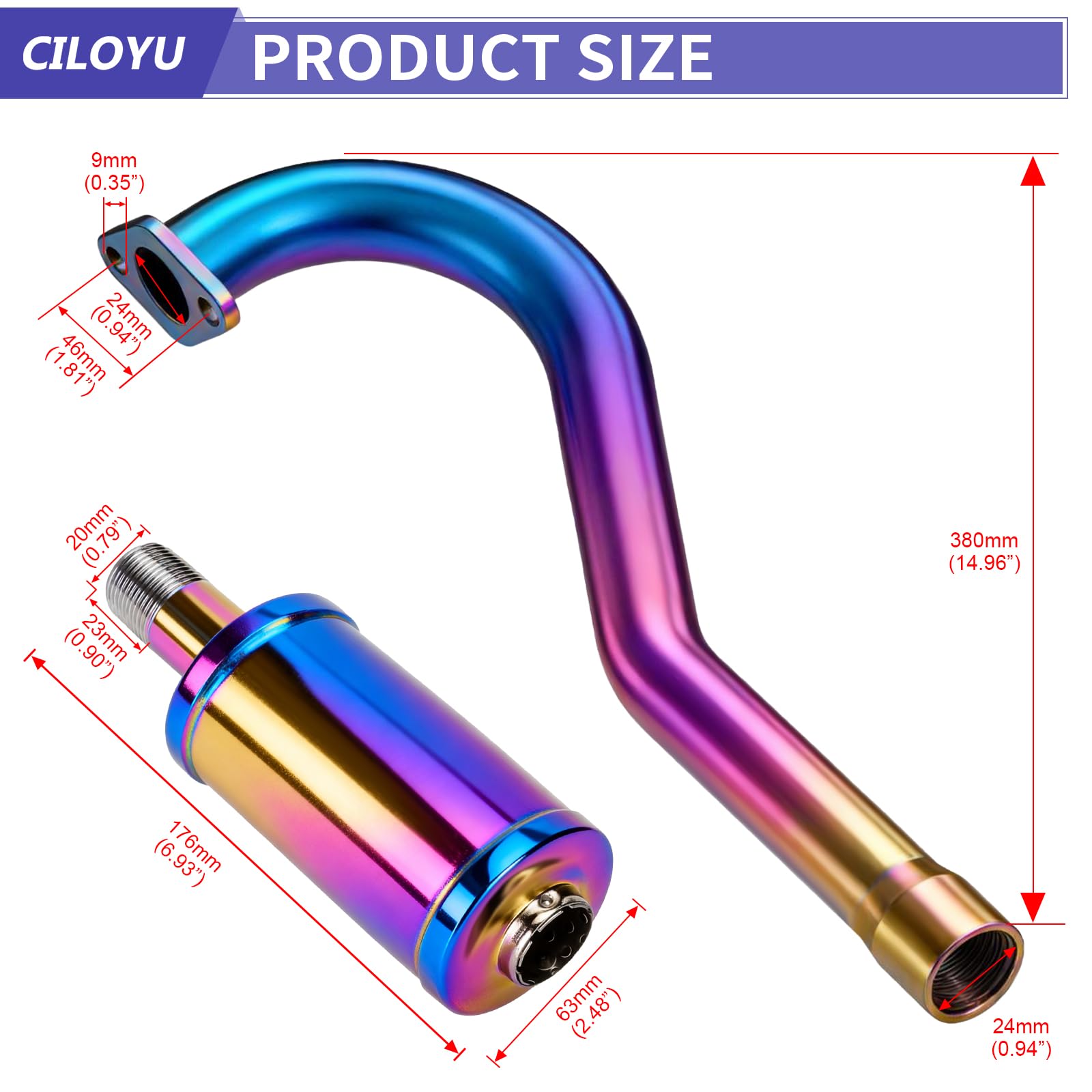 CILOYU view from rider seat showing reduced heat exposure to legs