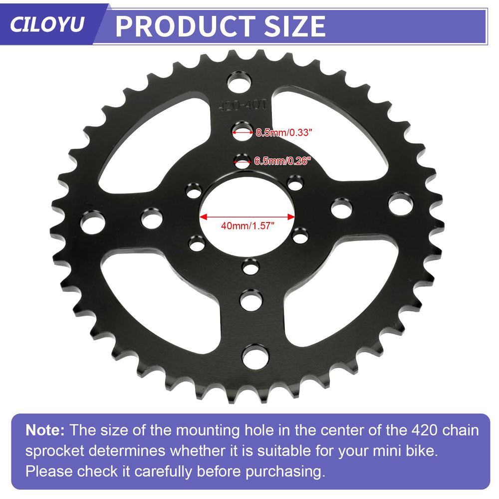 CILOYU sprocket kit with screws nuts and master links ready for fast replacement