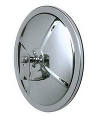 CIPA 5" stainless steel mirror front view showing wide-angle visibility