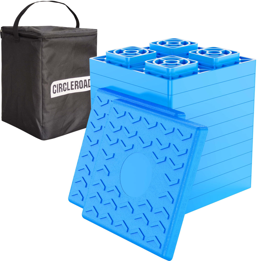 CircleRoad front packaging showing full 12-piece leveling kit and benefits