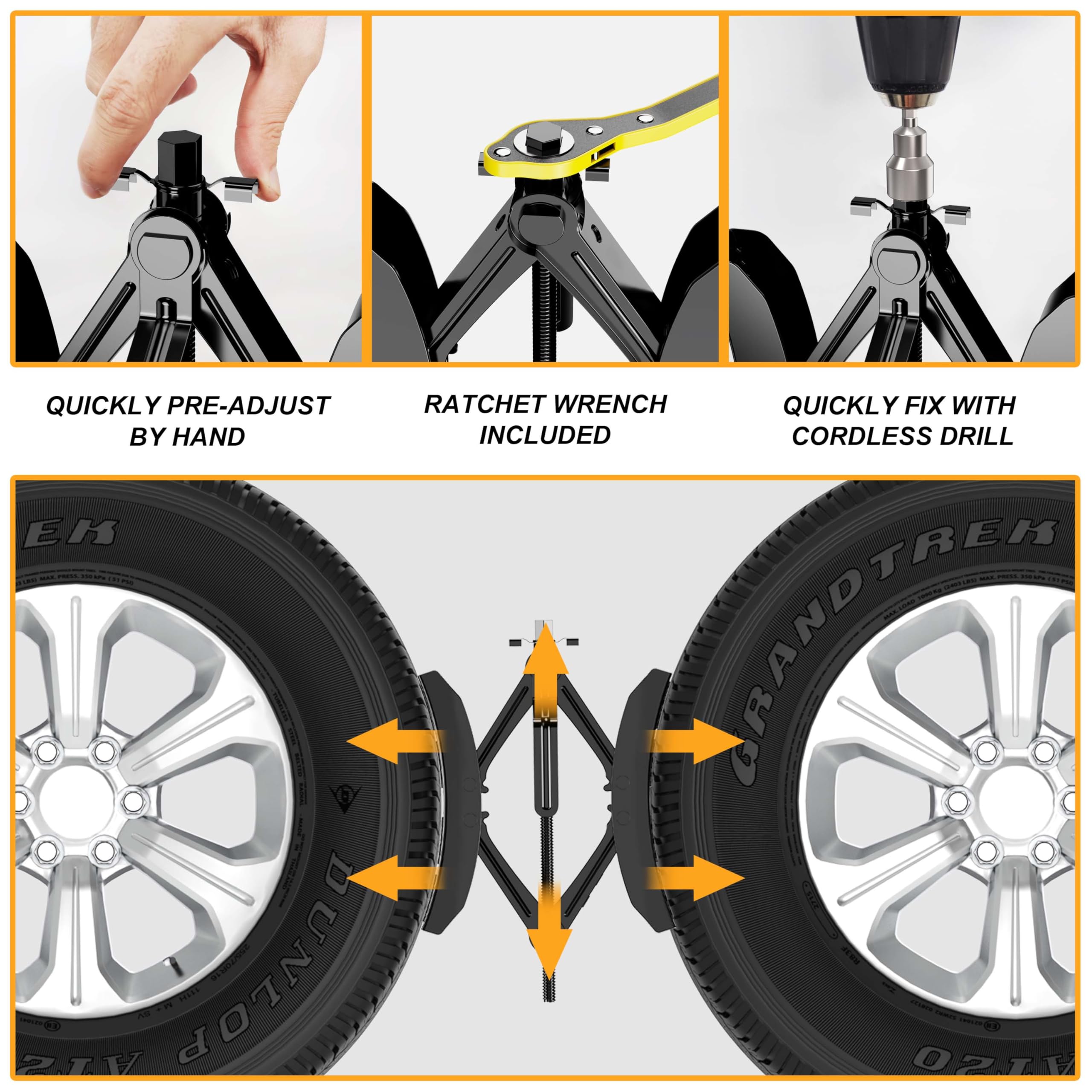 CircleRoad size comparison with ruler proving 3.5–12 inch fit benefit