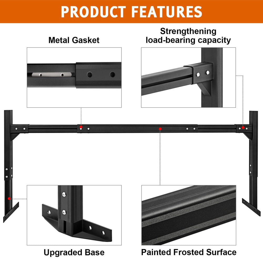 CIRONBOW rack installed on enclosed trailer showing added cargo space benefit