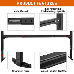CIRONBOW rack installed on enclosed trailer showing added cargo space benefit