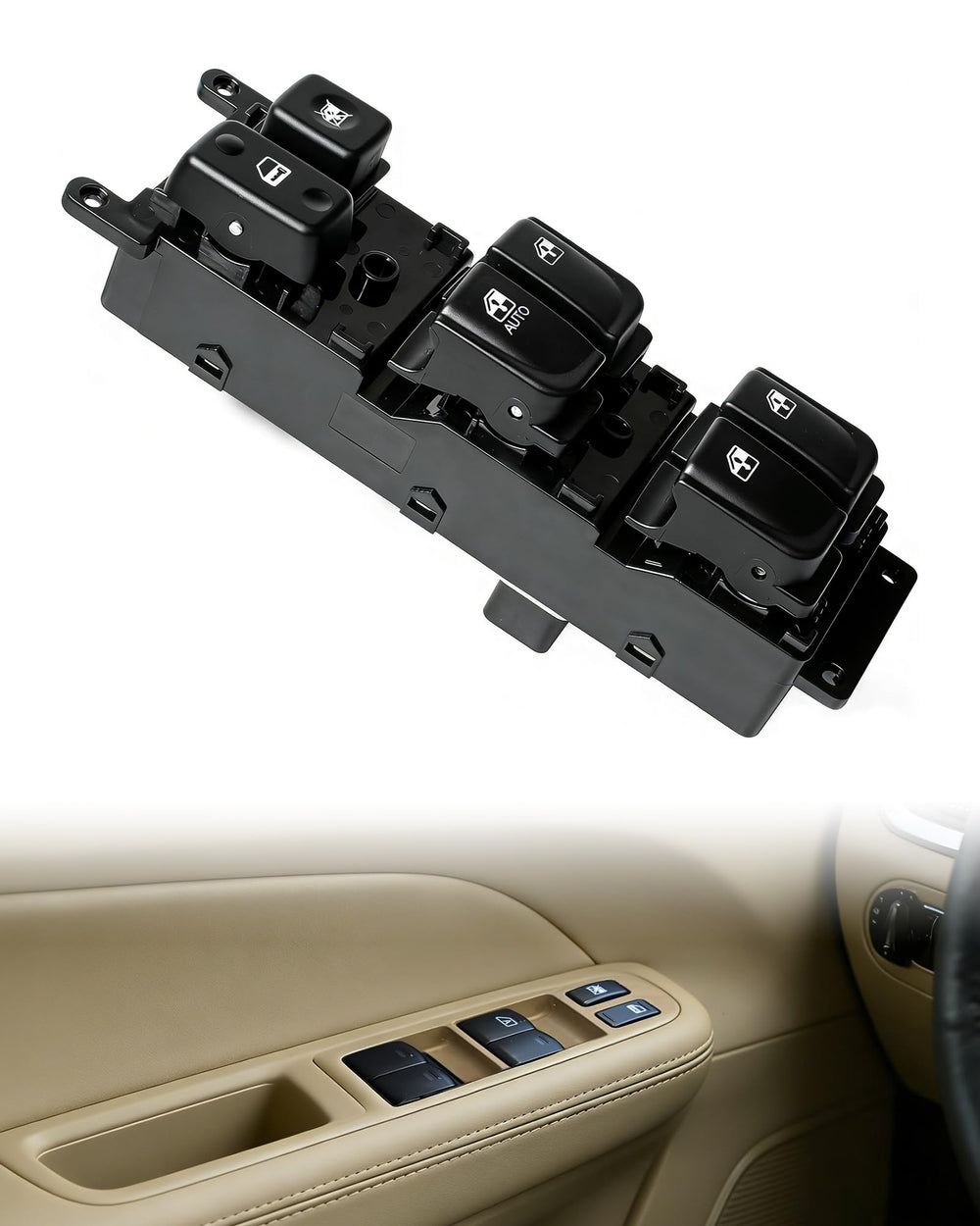 Citumo front view of driver master switch showing OEM fit and improved control