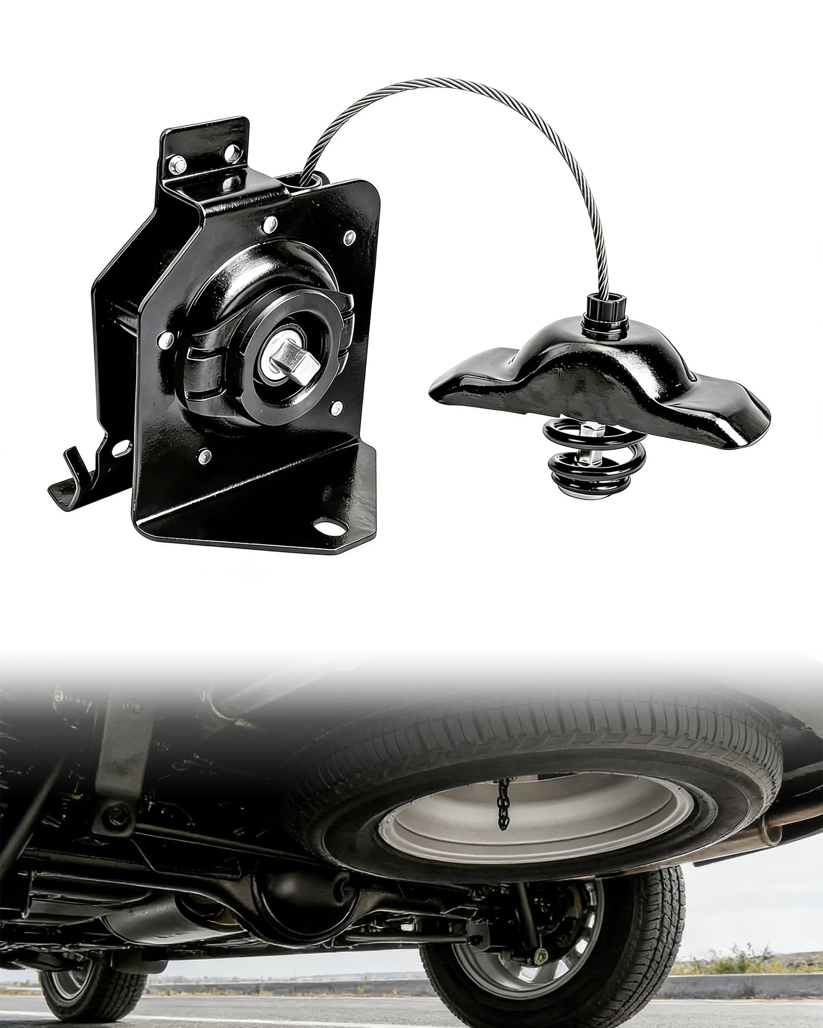 Citumo front assembly showing secure hoist mounting and easy replacement benefit