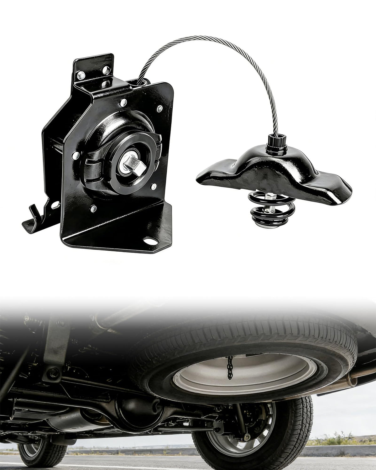 Citumo front assembly showing secure hoist mounting and easy replacement benefit