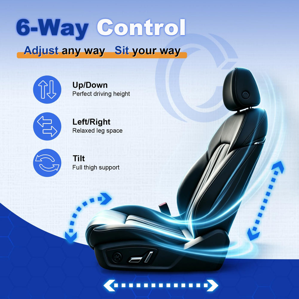 Citumo detailed shot of buttons highlighting tactile layout for intuitive seat adjustments