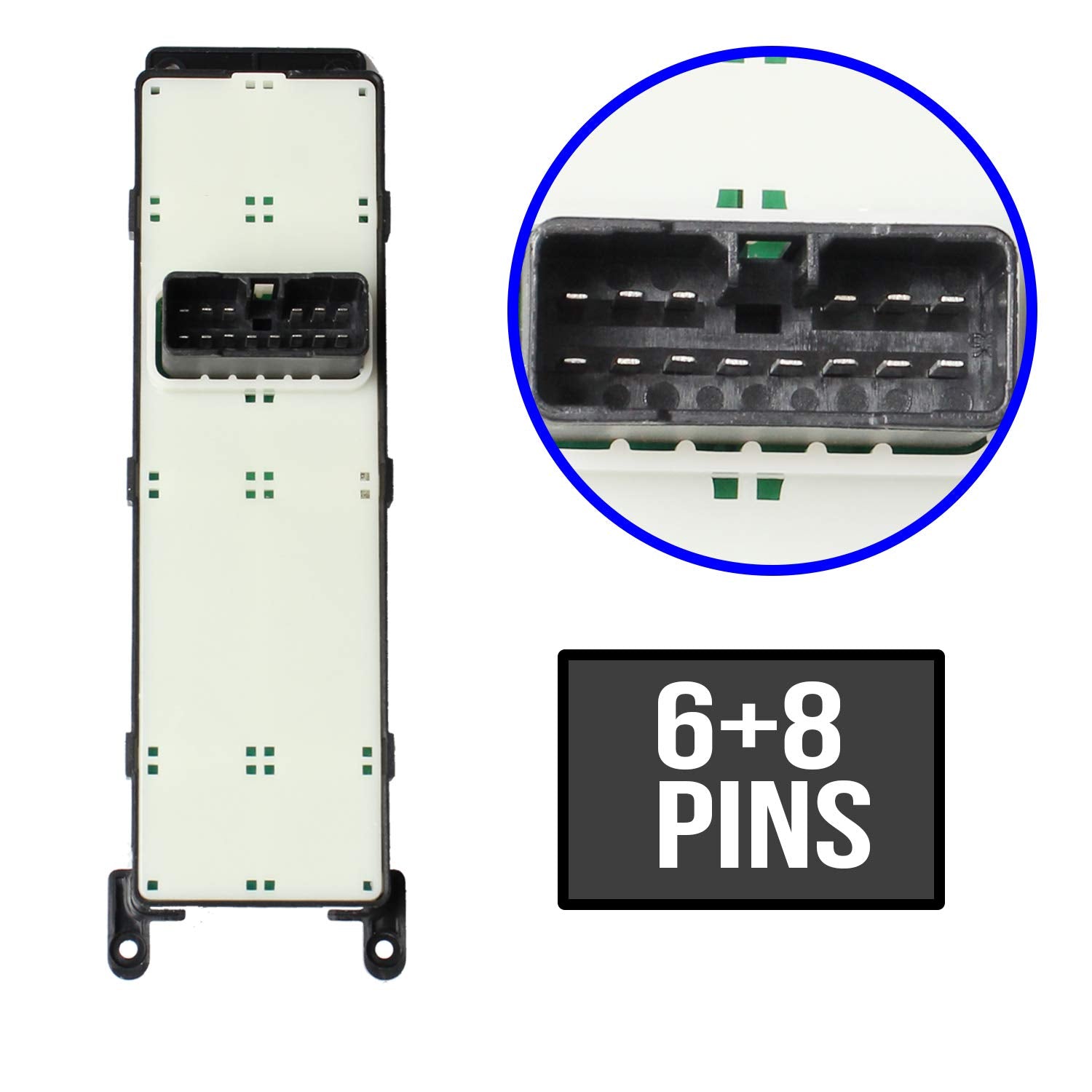 Citumo switch next to ruler showing compact size and correct fitment