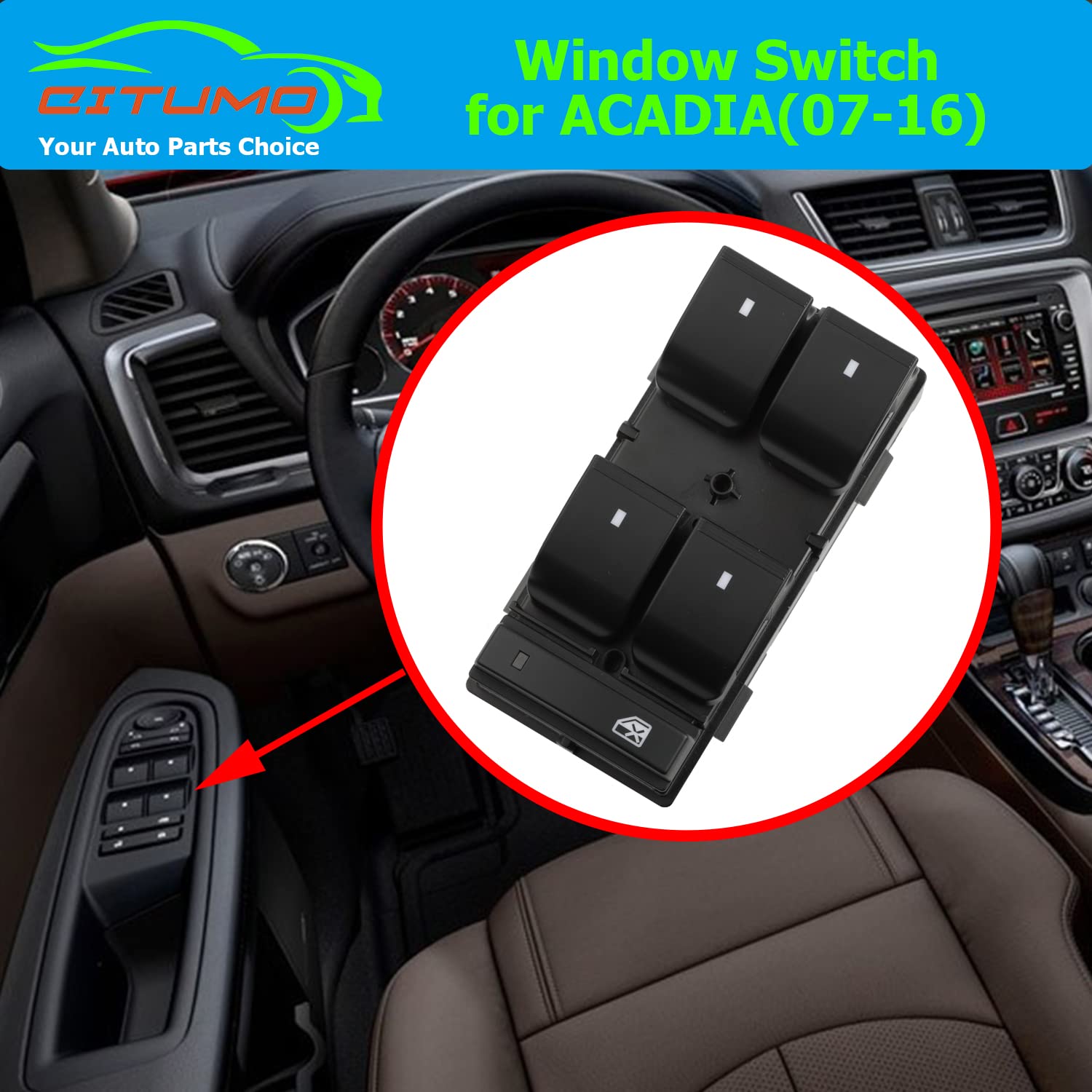 Citumo side profile with mounting tabs demonstrating secure OEM-style fitment
