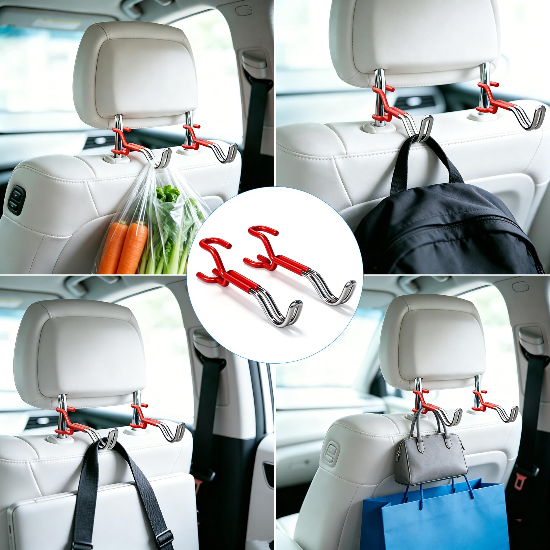 Cityeagle mounted on car headrest demonstrating secure fit and anti-slip benefit