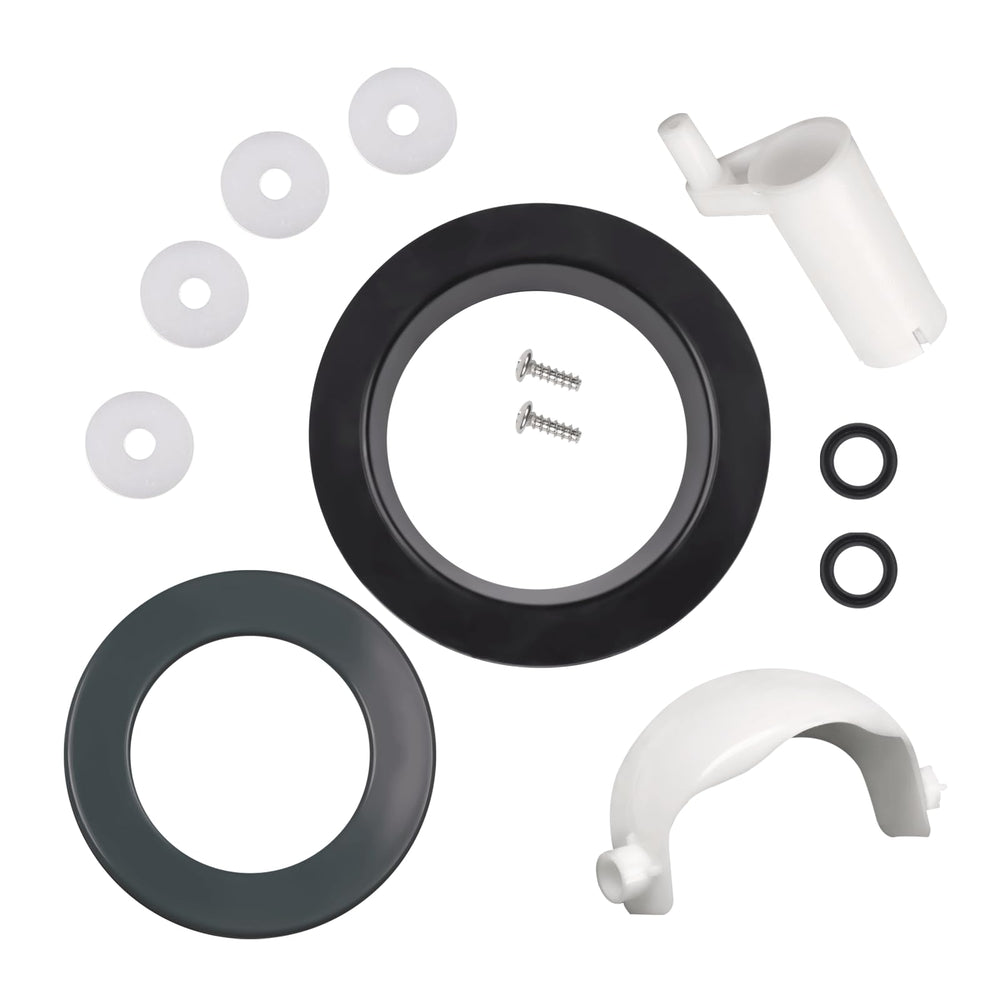Ciuouient installed waste ball in toilet demonstrating restored flush performance