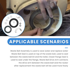 Ciuouient seals and rings layout showing included gaskets and hardware for easy replacement