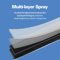 CKAuto adhesive tape back side peeled, demonstrating four-season stick reliability