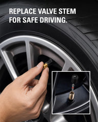 CKAuto TR414 installed on rim demonstrating secure snap-in fit and seal