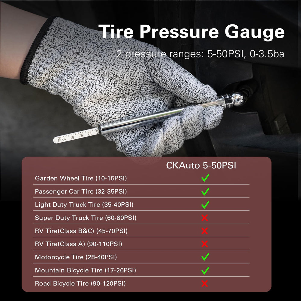 CKAuto valve parts and pencil pressure gauge demonstrating valve service and pressure checking