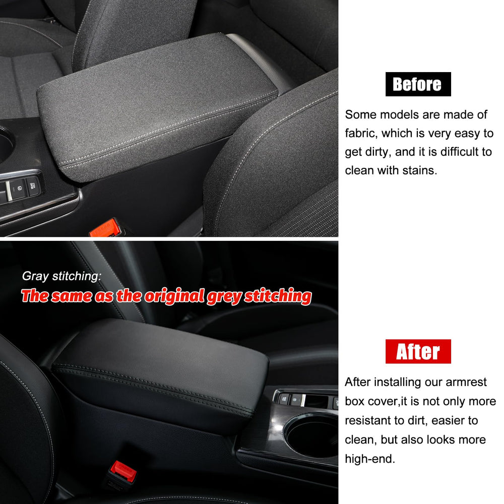 CKE installed armrest cover side angle demonstrating seamless integration