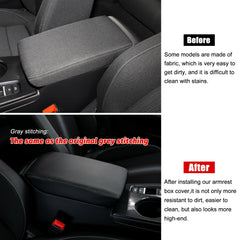 CKE installed armrest cover side angle demonstrating seamless integration
