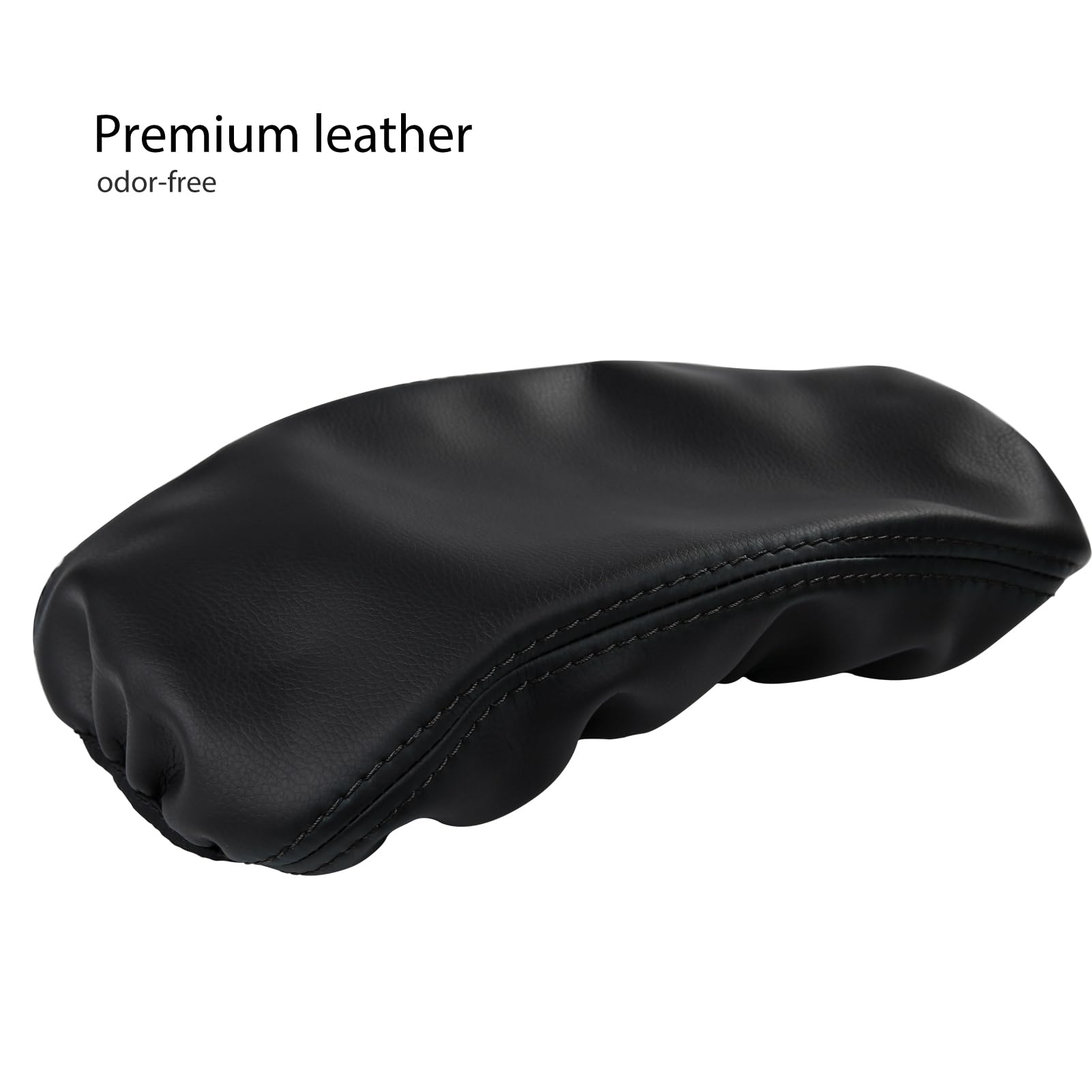 CKE armrest cover next to hand for scale showing compact size