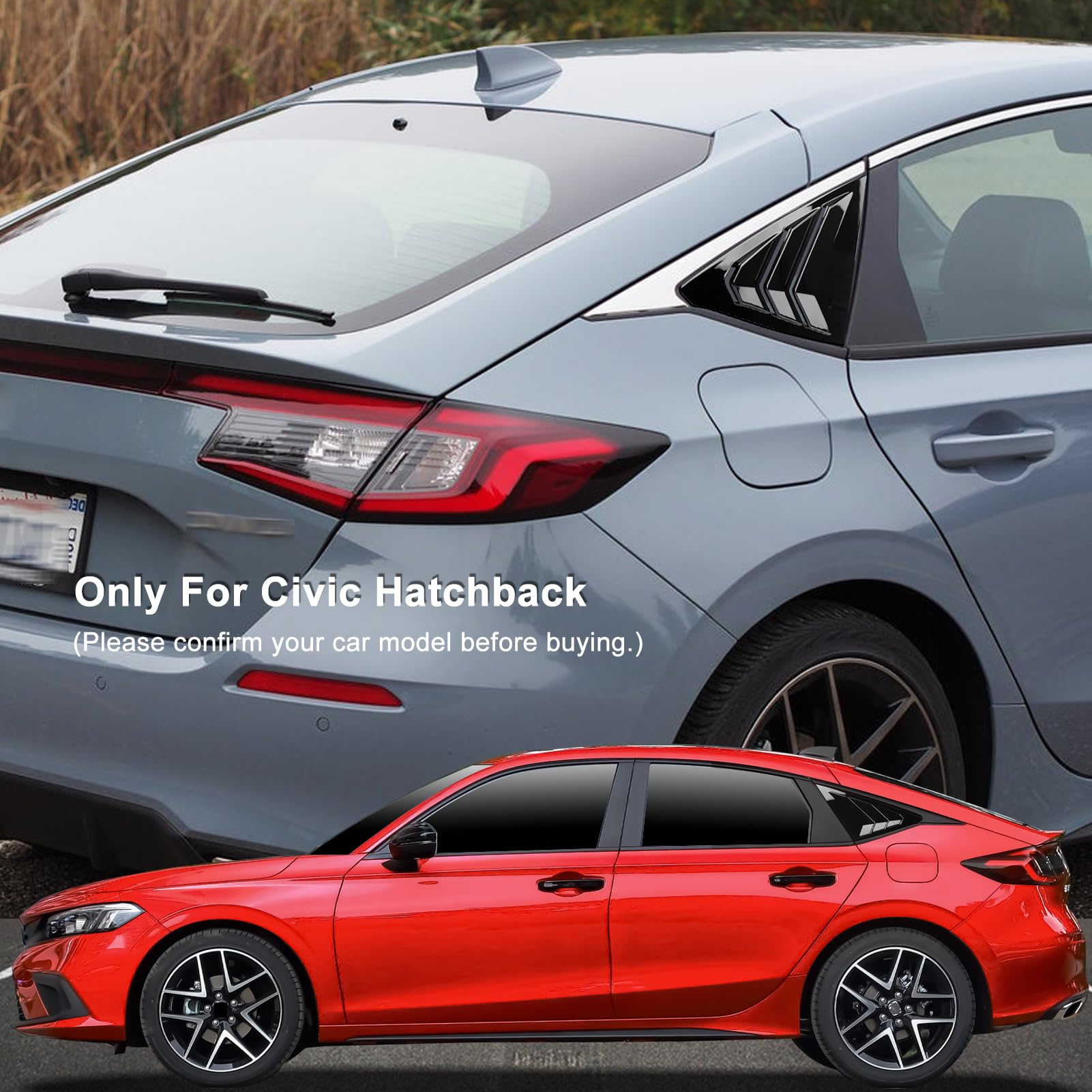 CKE louver close-up of glossy ABS finish highlighting durable texture