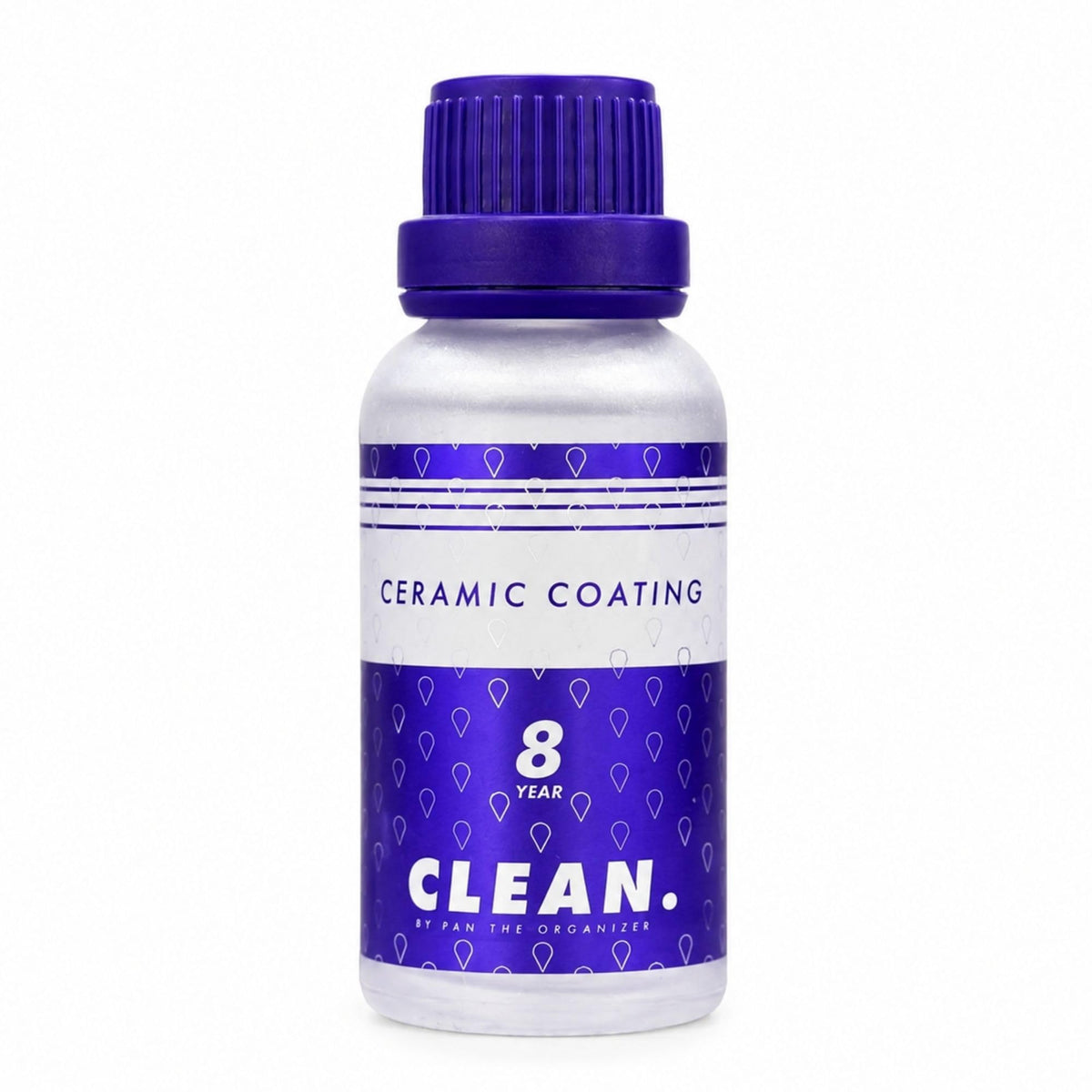 CLEAN. front packaging showing 30ml bottle and applicator for easy use