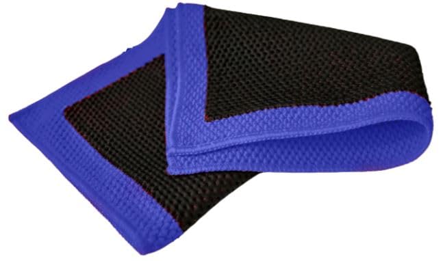CLEAN. clay towel close-up of perforated synthetic texture for safe decontamination