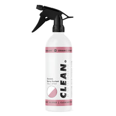 CLEAN. V2 front label showing product identity and spray bottle benefit