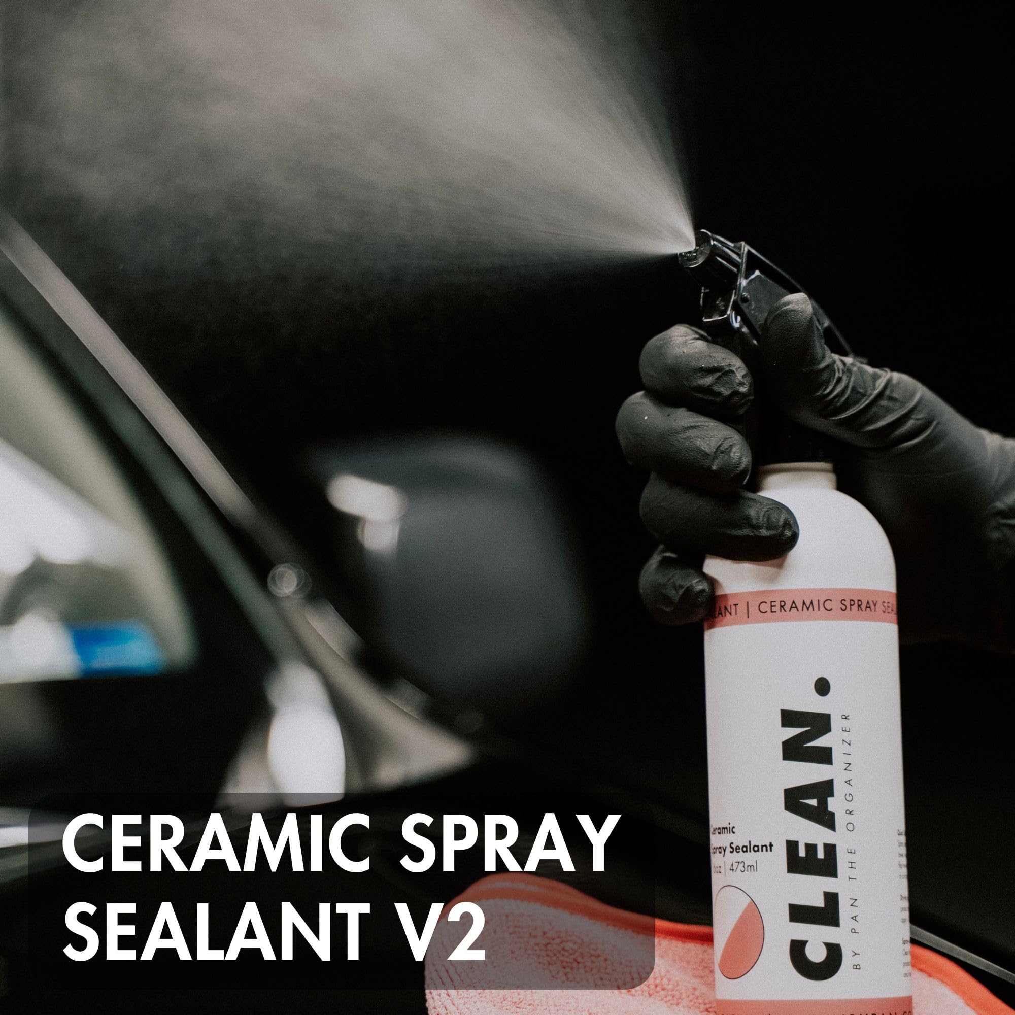 CLEAN. V2 in-hand spray action applying even mist for fast protection