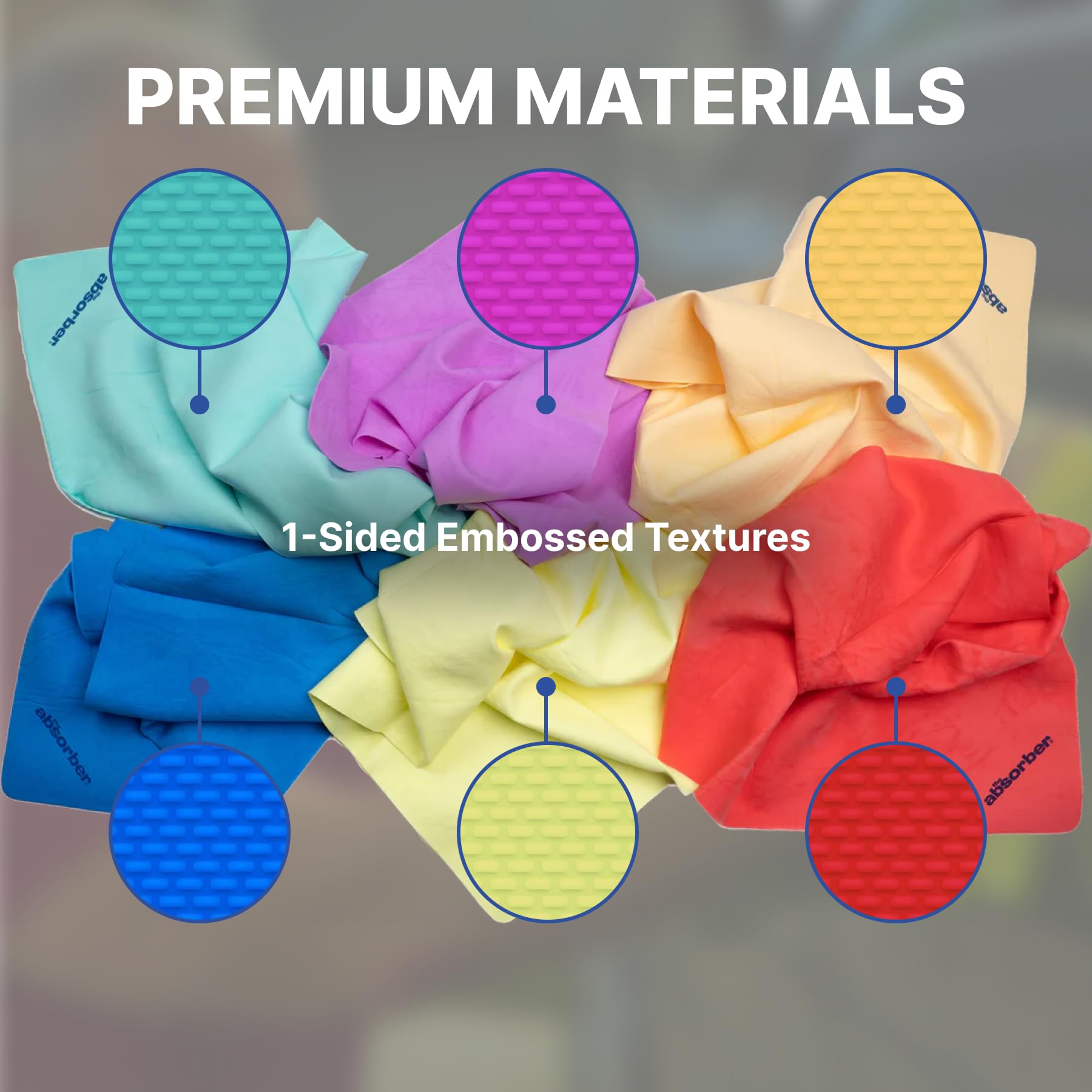 CleanTools Absorber rolled in storage tube ready-to-use, keeps towel moist and compact