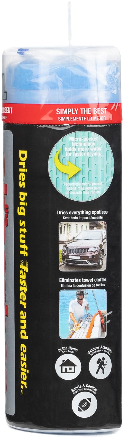 CleanTools drying a blue SUV to show streak-free finish