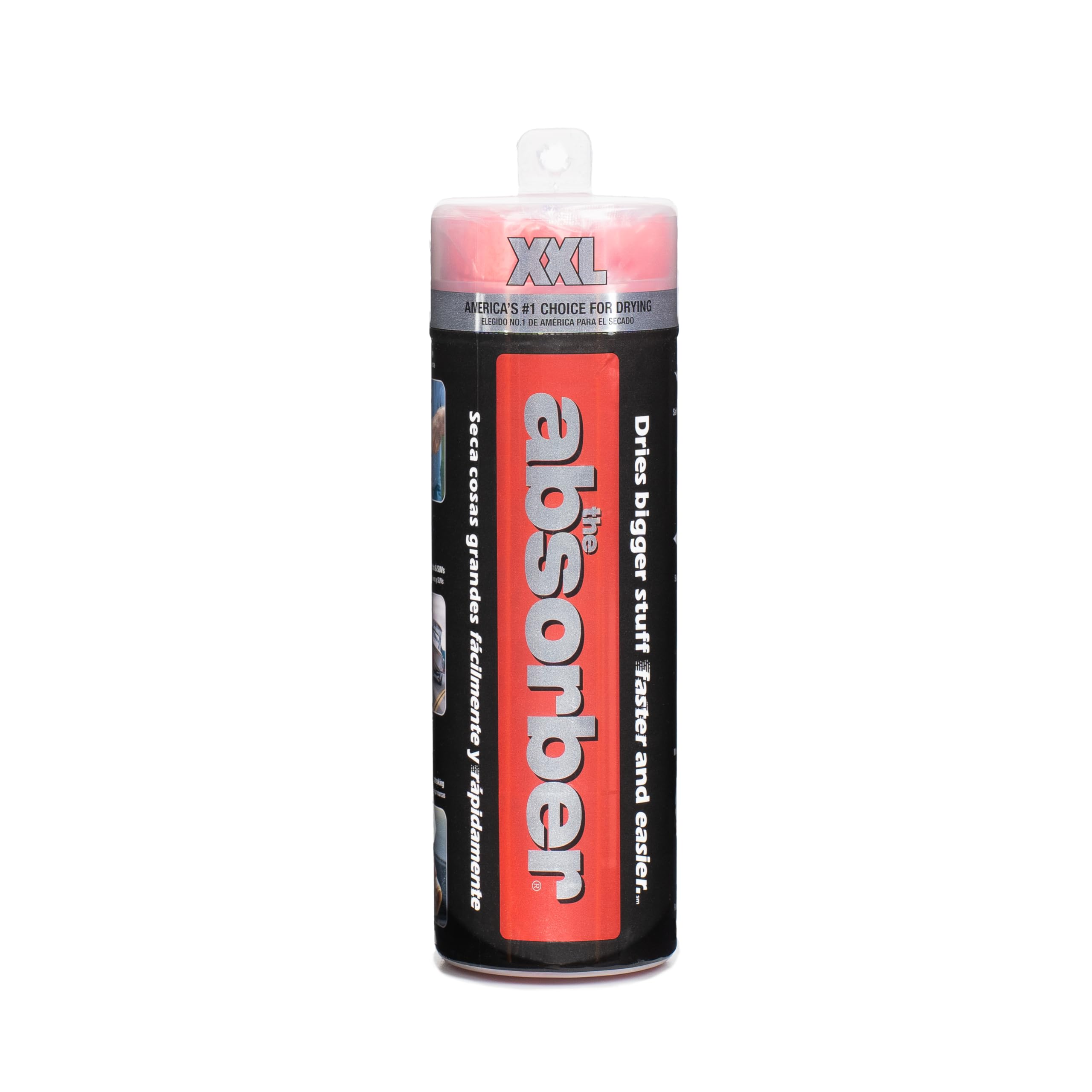 CleanTools Absorber XXL folded and stored in supplied tube for compact, clean storage