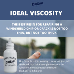 Clearshield 30 ml bottle next to a ruler showing compact size and portability
