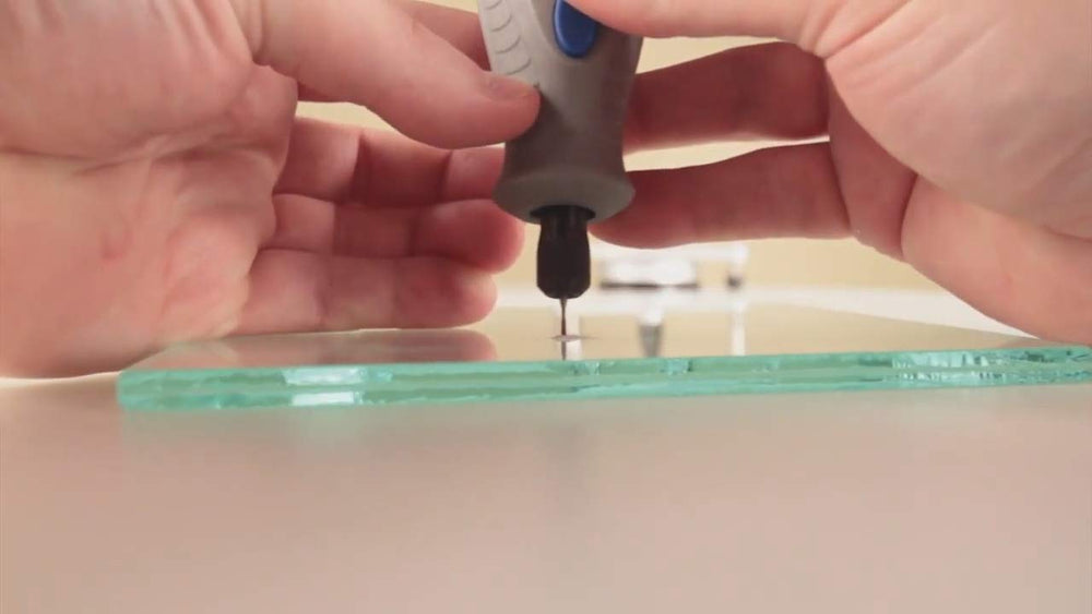 Clearshield bits mounted on compatible drill for stable control